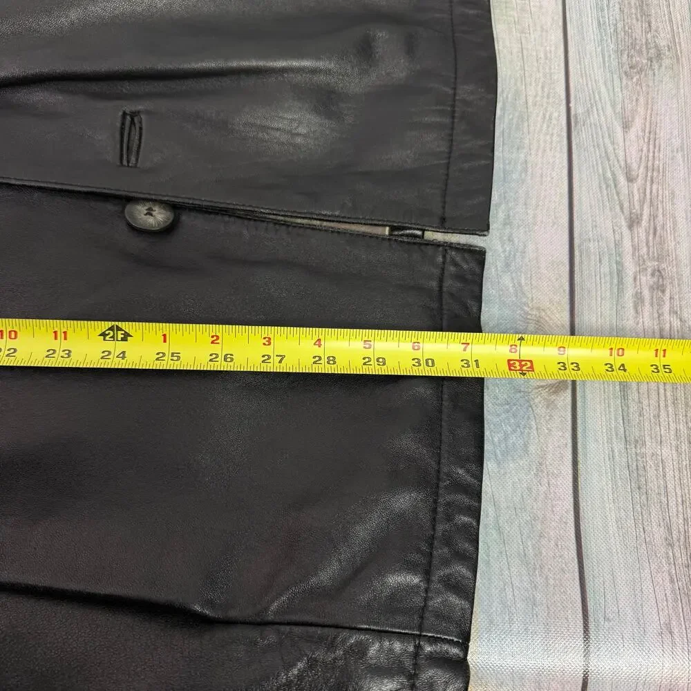 Wilsons Leather Pelle Studio Medium Button Down Jacket Coat Thinsulate Conceal
